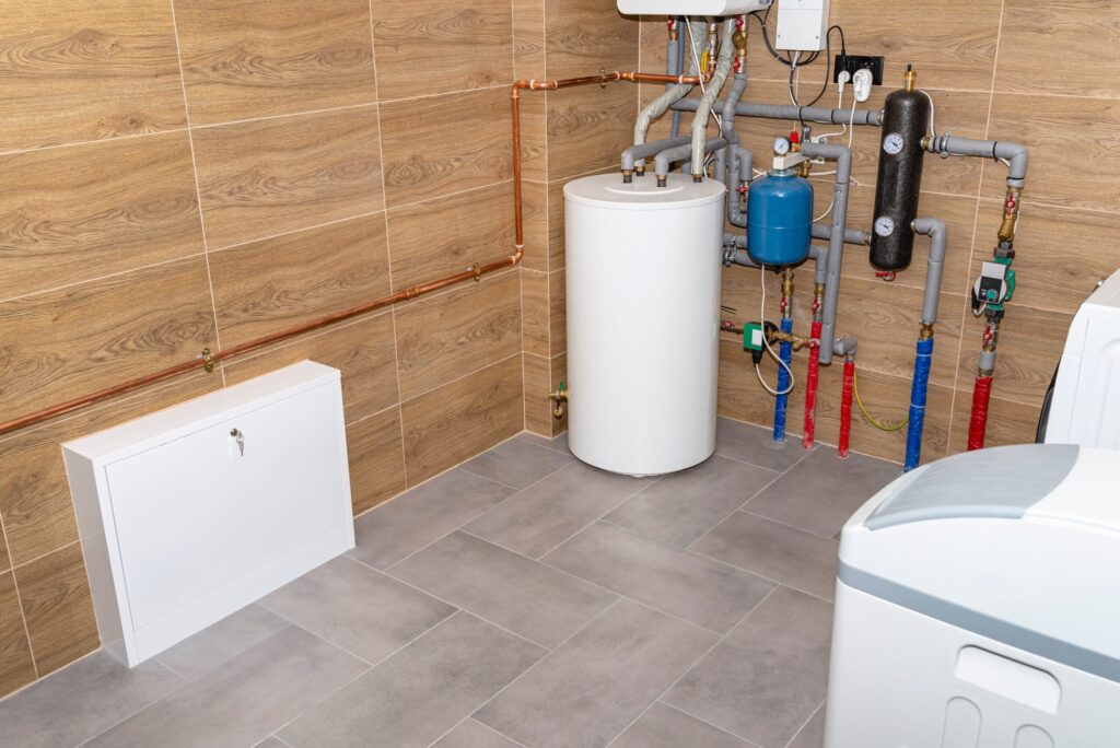 Residential water heater and plumbing system installed in Castle Rock